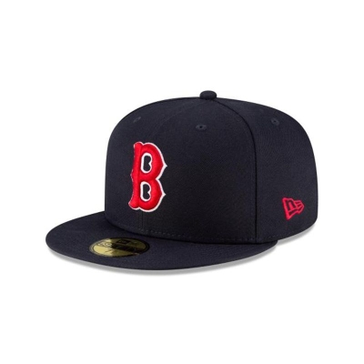 Boston Red Sox Gorra | New Era MLB Ligature 59fifty Fitted Cap Mexico - Azules